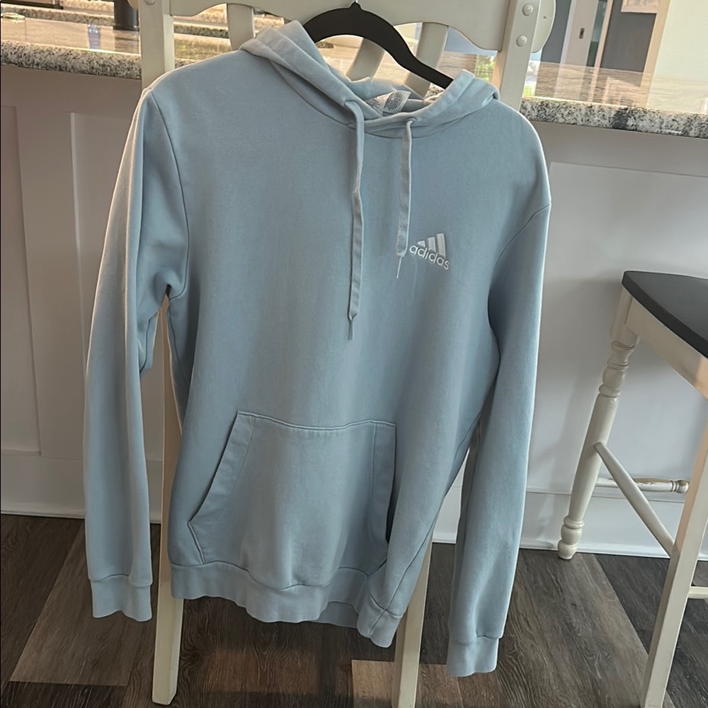 Adidas Blue Sweatshirt Pullover Hoodie